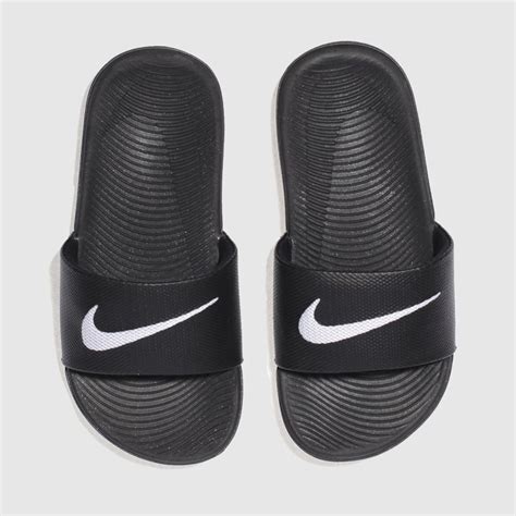 Kids Junior Black & White Nike Kawa Sandals | schuh