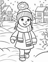 Winter Doodle Coloring Pages Christmas And For  sketch template