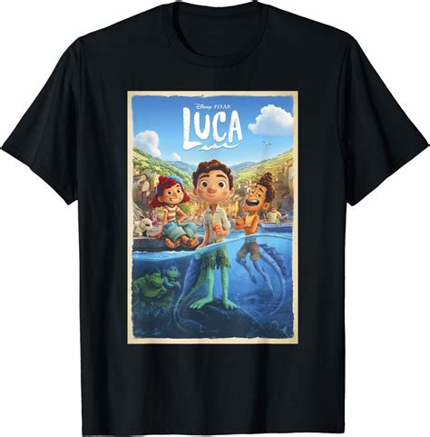 Amazon.com: Disney Pixar Luca Movie Poster T-Shirt: Clothing