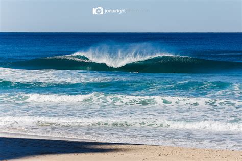 The golden mile - winter swell on the Gold Coast - Jon Wright photo - Australian photographic ...