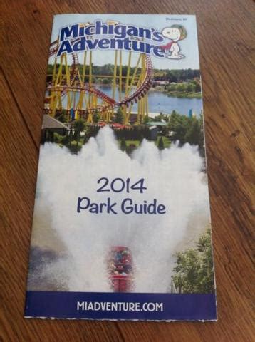 MICHIGANS ADVENTURE THEME PARK MAP 2014 amusement theme roller coaster | #532615640