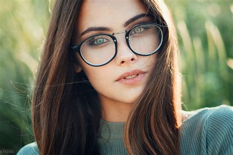 Woman wearing black-frame eyeglasses HD wallpaper | Wallpaper Flare