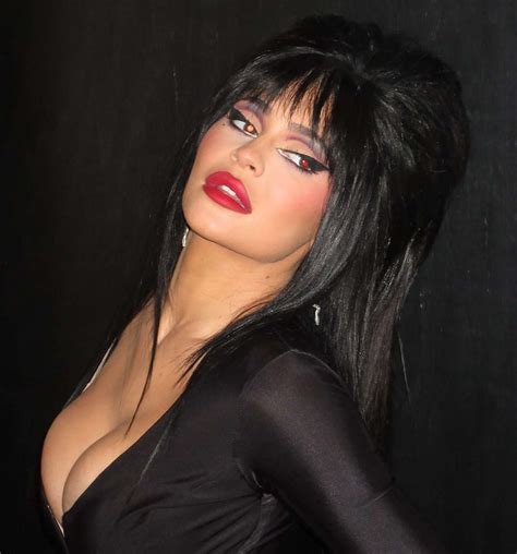 Kylie Jenner Turns Into 'Kyvira' in Spot-On Elvira Halloween Costume