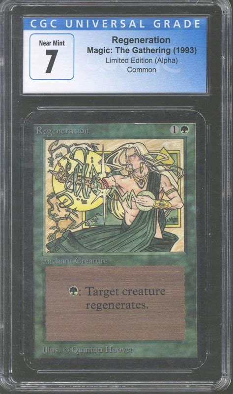 Magic the Gathering Alpha Regeneration CGC 7 No Subgrades LIGHTLY PLAYED (LP) | DA Card World