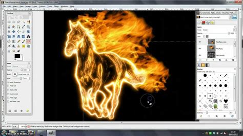 GIMP Tutorial - Fire Effect - YouTube