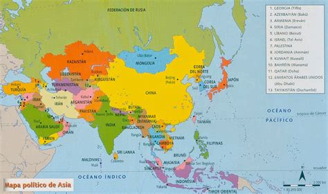 Los historiantes: 3ºESO: Activity map of Asia
