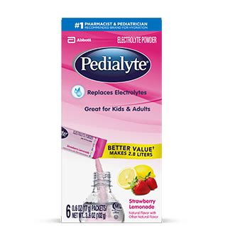 Pedialyte® Powder Packs Strawberry Lemonade Flavor