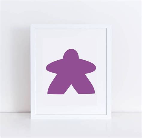 Printable Meeple Art / Purple Meeple Wall Print / Printable - Etsy