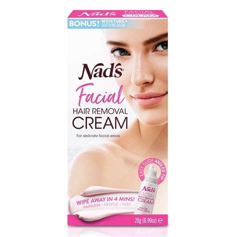 Nad's Facial Hair Removal Cream for Painless Hair Removal, Sensitive Skin - Walmart.com