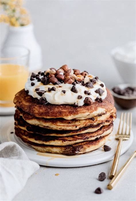 Fluffy Chocolate Chip Pancakes - Yoga of Cooking