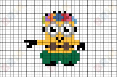 Hula Minion Pixel Art – BRIK