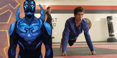 Blue Beetle Star Rocks His Comics-Accurate Suit in New Set Photo