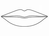 Lips Printable Coloring Pages sketch template