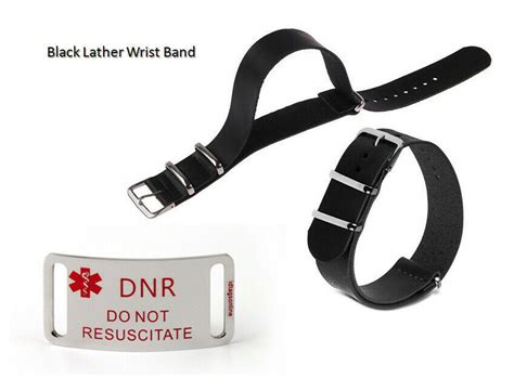 DO NOT RESUSCITATE DNR Medical Id Alert Bracelet. Free Emergency Card ...