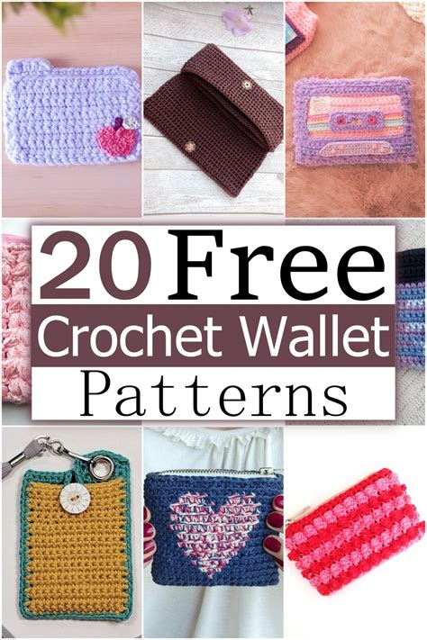 20 Free Crochet Wallet Patterns And Tutorials For Everyone - All Crochet Pattern