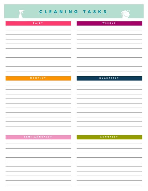 40 Printable House Cleaning Checklist Templates ᐅ TemplateLab