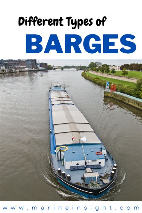 Different Types of Barges - Uses And Differences | Barge boat, Barge ...