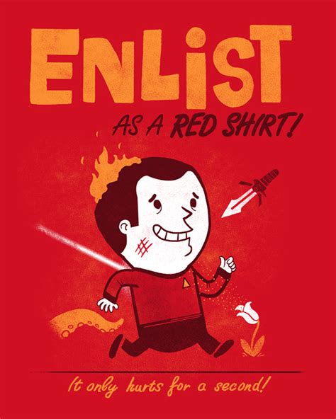 Enlist!, A Star Trek "Red Shirt" T-Shirt Design