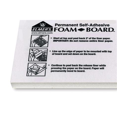 Self-Adhesive White Foam Board 25-Count Package 3/16 x 20 x 30"