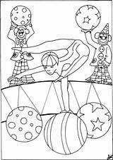 Cirque Coloriage Dessin Zirkus Chapiteau Circo Malvorlage Colorare  sketch template
