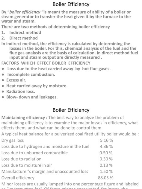 Boiler Efficiency | PDF | Boiler | Combustion