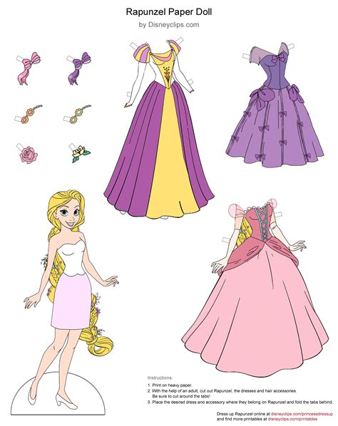 Free Disney Princess Rapunzel (Tangled) Printable Crafts and Goodies