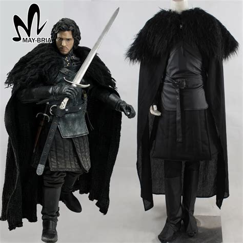 Song of Ice and Fire Game of Thrones jon snow cosplay costume Halloween costumes for adult Men ...