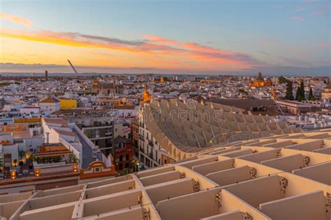 Sunset View of Setas De Sevilla in Spain Editorial Stock Photo - Image of andalucia, mushroom ...