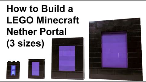 How To Build: LEGO Minecraft Nether Portal - YouTube