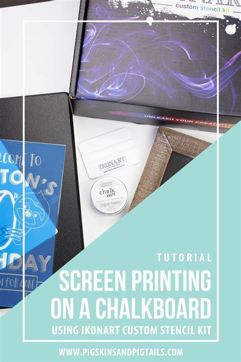 Screen Printing with IkonArt Custom Stencil Kit | Custom stencils, Diy ...