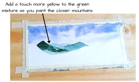 Simple Watercolor Mountain Tutorial for Beginners - My Art Aspirations