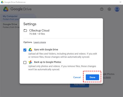 How to Automatically Sync Windows Folder to Google Drive