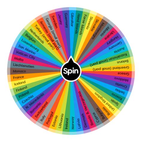 Countries in Europe | Spin The Wheel App