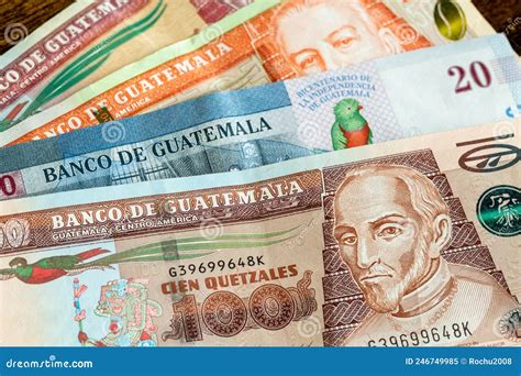 Money from Guatemala, Various Banknotes Stock Image - Image of market ...