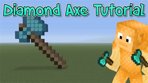 Minecraft Xbox/Ps Diamond Axe Pixel art Tutorial Tu19 - YouTube