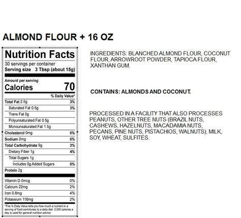 The Original Nut Flour Almond + - Nature's Eats