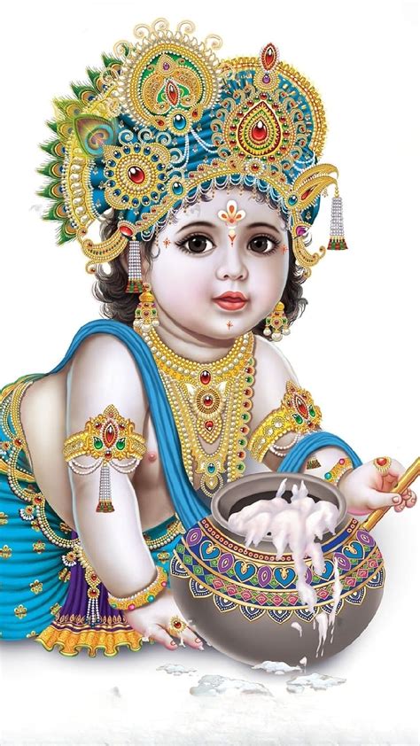 Krishna Bhagwan Na, God Kanha Eating Makhan, white background, lord krishna, HD phone wallpaper ...