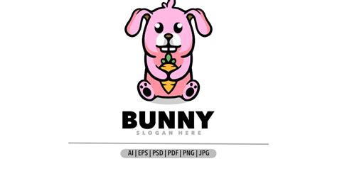 Bunny Cute Logo, Graphic Templates - Envato Elements