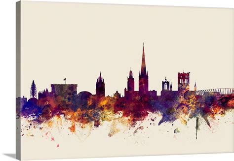 Norwich England Skyline Wall Art, Canvas Prints, Framed Prints, Wall ...