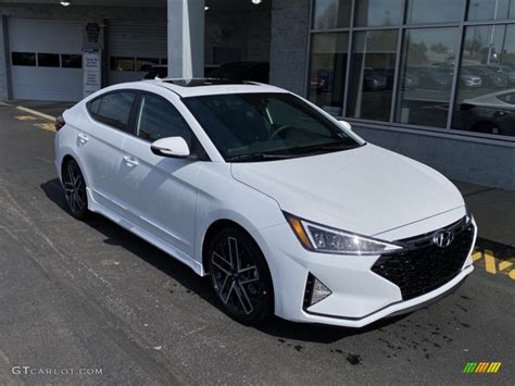 2020 Ceramic White Hyundai Elantra Sport #137470709 Photo #2 | GTCarLot ...