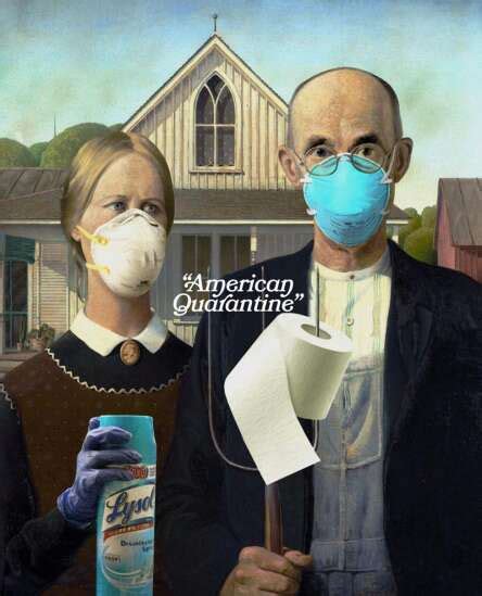 ‘Seriously Funny’: Cedar Rapids Museum of Art shows parodies of Grant Wood’s iconic painting ...