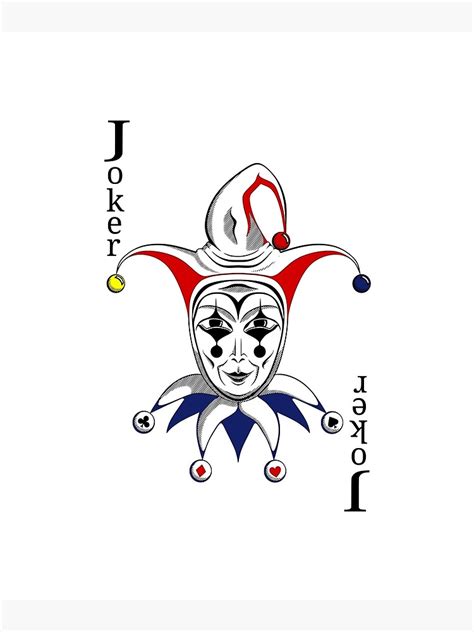 "Joker Playing Card" Poster for Sale by vladocar | Redbubble