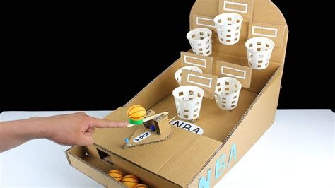 How to Make NBA Basketball Game from Cardboard - Diy at Home - Diy Game ...