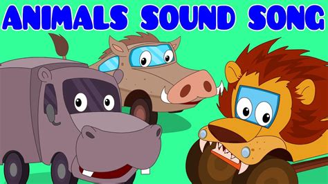 Animals Sound Song | Car Rhyme | Songs For Kids - YouTube