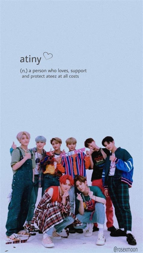 Blue Ateez Ateez Aesthetic Pc Wallpaper | Images and Photos finder