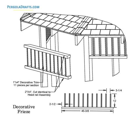 10 Feet Octagon Gazebo Blueprints