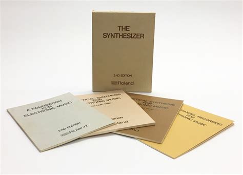 MATRIXSYNTH: Vintage Roland The Synthesizer 4 VOLUME Set Of Electronic Synth Music Theory