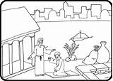 Feast Of Tabernacles Coloring Sketch Page sketch template
