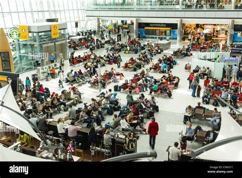 London Heathrow airport Terminal 5 departures - general view Stock Photo - Alamy