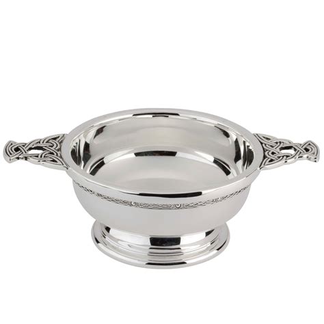 Chrome Plated Quaich Bowl at drinkstuff